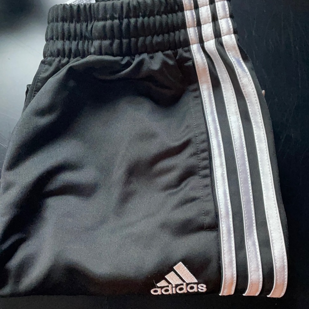 Size M 10/12 Boys Black Adidas Joggers